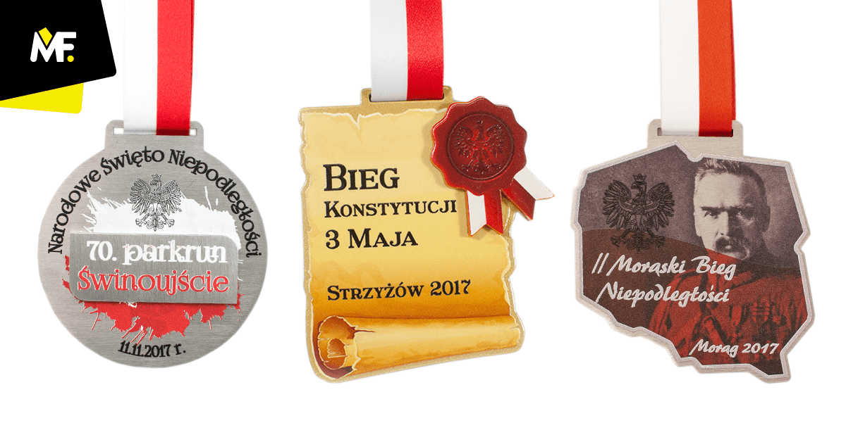 Polnische Medaillen auf Staatsfeier