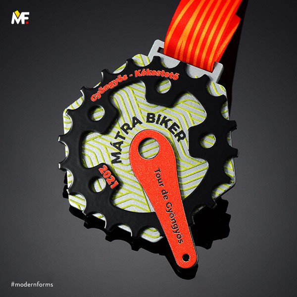 Medaille in Form einer Fahrradkette