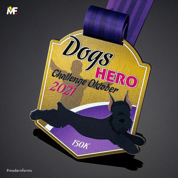 Medaille für Dogs Hero Challenge Oktober 2021